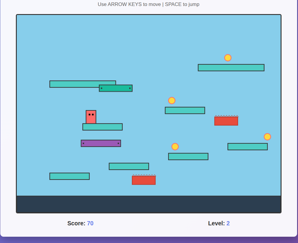 Barrier Leap game interface
