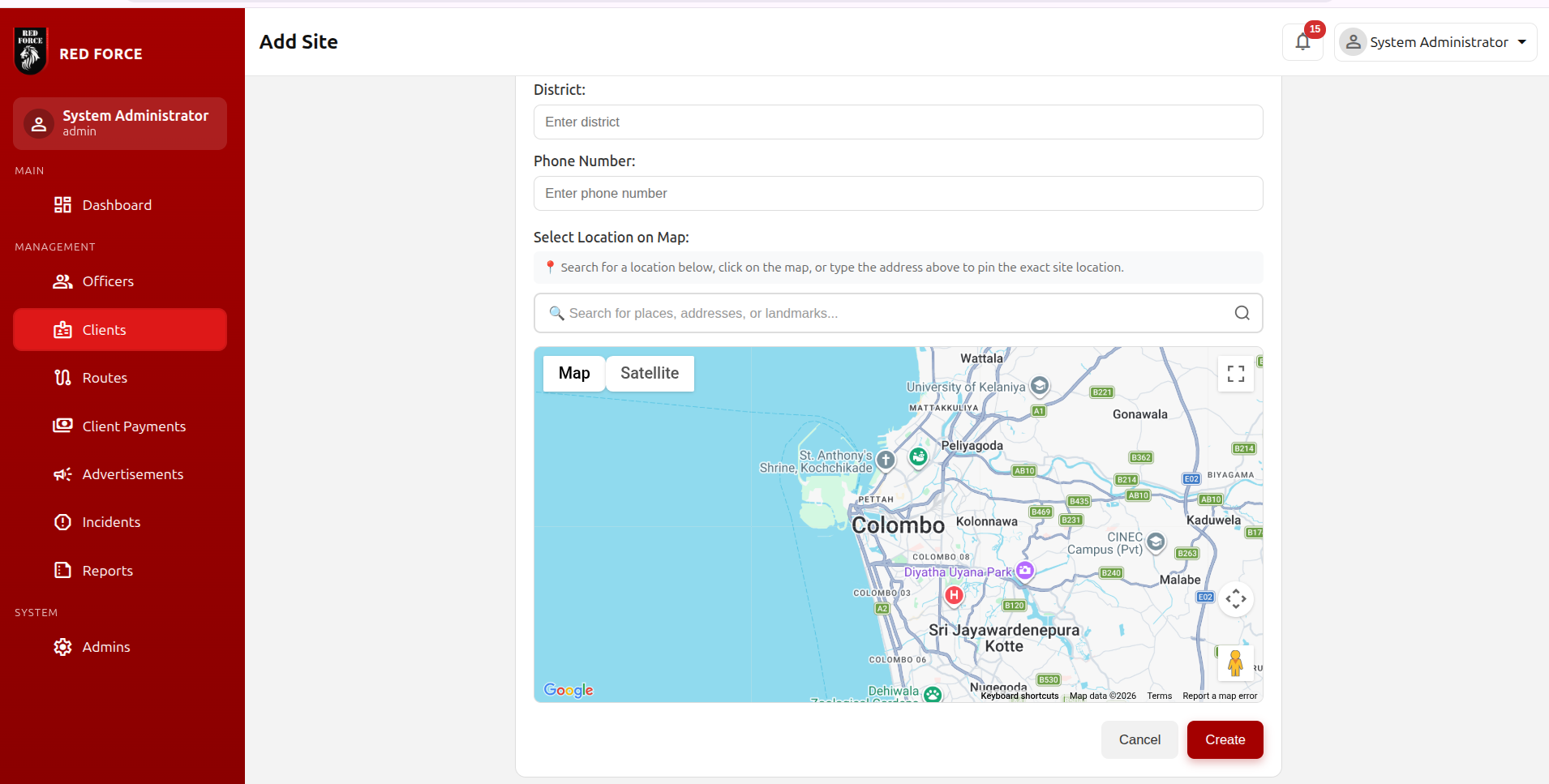 Red Force Security System